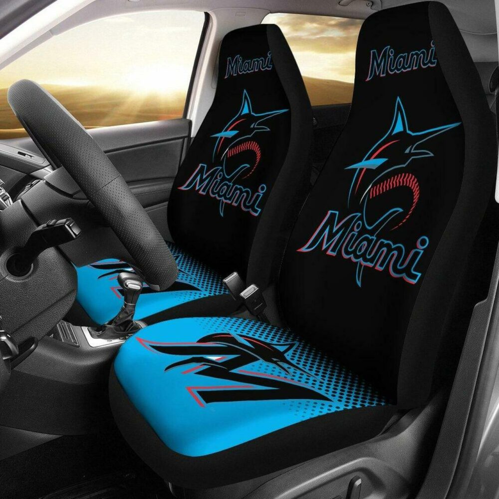 MLB Miami Marlins Car Seat Covers Auto Pride Essential