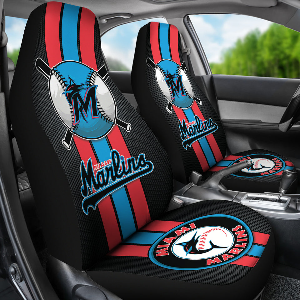 MLB Miami Marlins Car Seat Covers Champion Auto Style