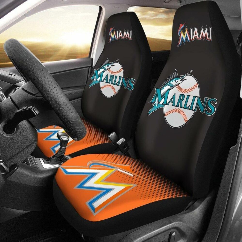 MLB Miami Marlins Car Seat Covers On The Road Pride