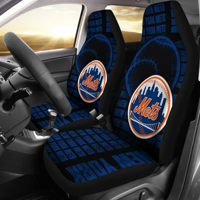 MLB New York Mets Car Seat Covers Game Day Travel Comfort