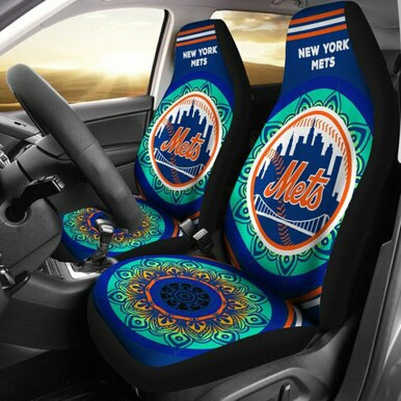 MLB New York Mets Car Seat Covers Sporty Victory Upholstery