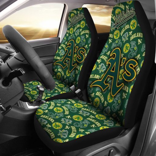 MLB Oakland Athletics Car Seat Covers Sporty Victory Upholstery