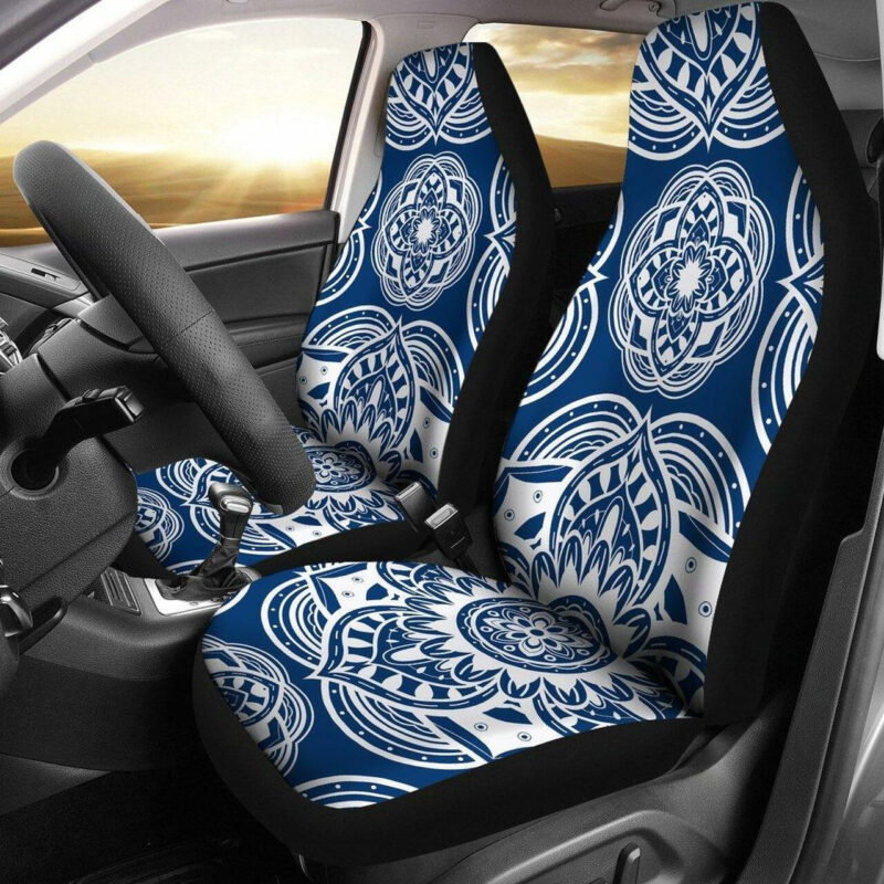 MLB San Diego Padres Fans Mandala Pattern Auto Car Seat Covers