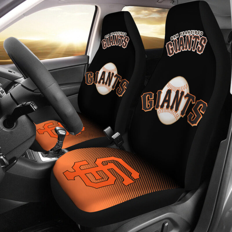 MLB San Francisco Giants Car Seat Covers Journey with Victorious Vibes