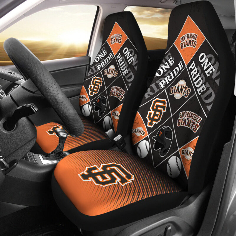 MLB San Francisco Giants Car Seat Covers Sporty Victory Upholstery