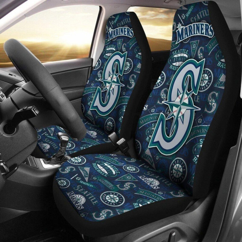 MLB Seattle Mariners Car Seat Covers Journey with Victorious Vibes