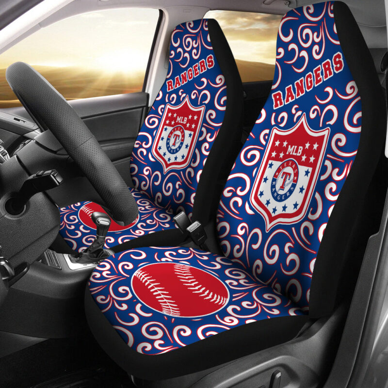 MLB Texas Rangers Car Seat Covers Auto Pride Essential