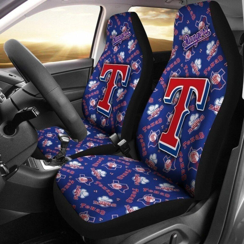 MLB Texas Rangers Car Seat Covers Game Day Travel Comfort