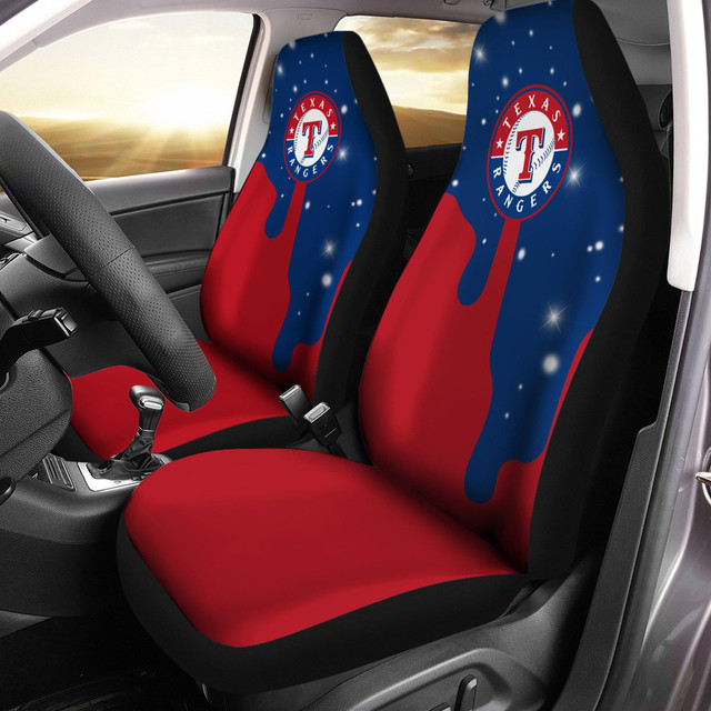 MLB Texas Rangers Car Seat Covers Sporty Victory Upholstery
