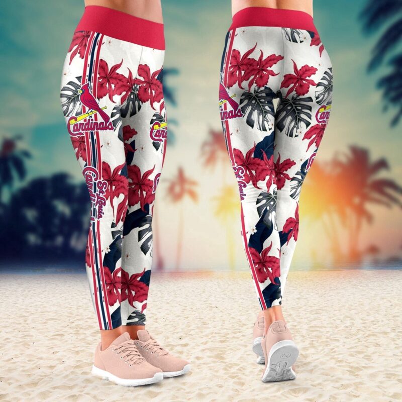 MLB St. Louis Cardinals Leggings Casual Elegance Bliss For Fans