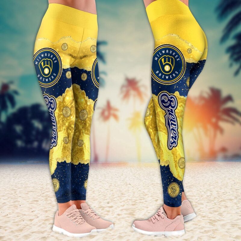 MLB Milwaukee Brewers Leggings Chic Vibes In Legwear For Fans