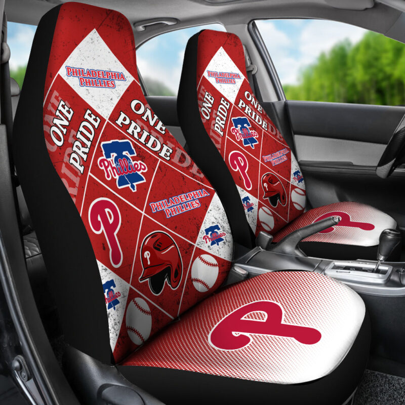MLB Philadelphia Phillies Car Seat Covers Pride Mobile Experience