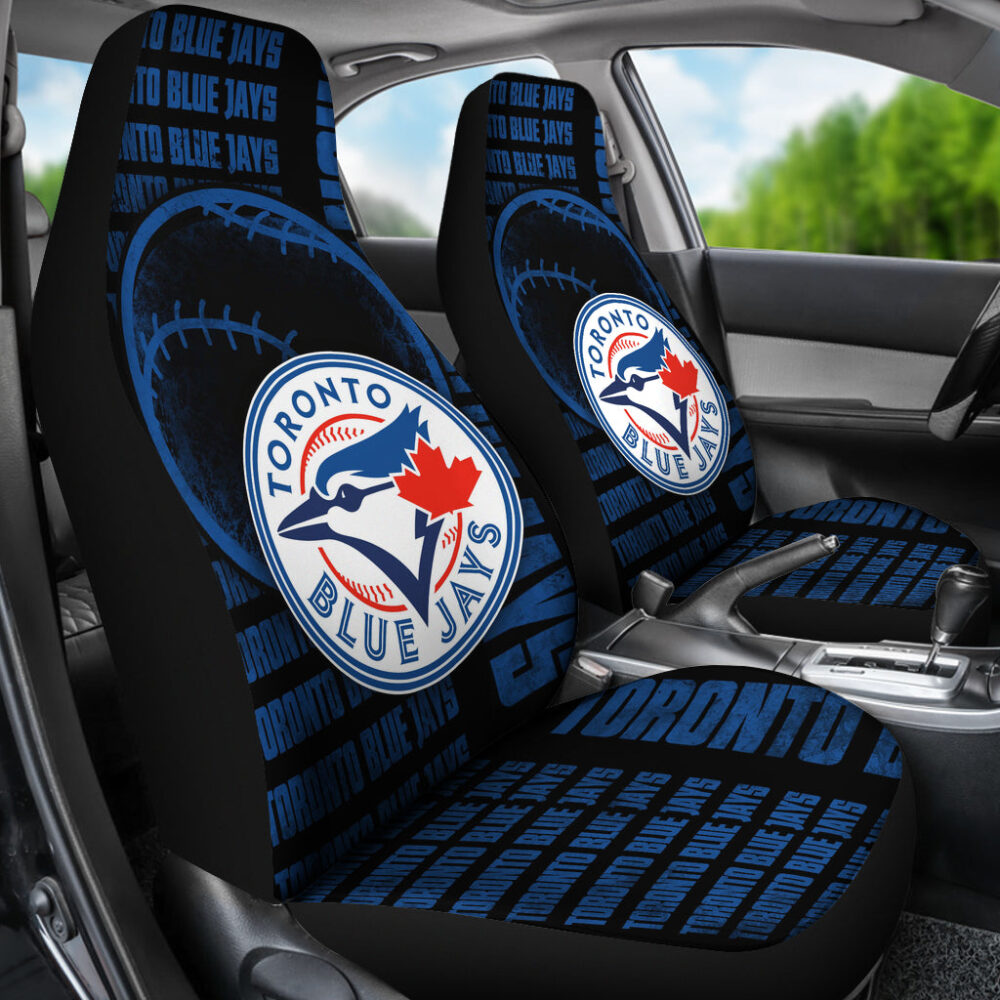 MLB Toronto Blue Jays Car Seat Covers Sporty Victory Upholstery