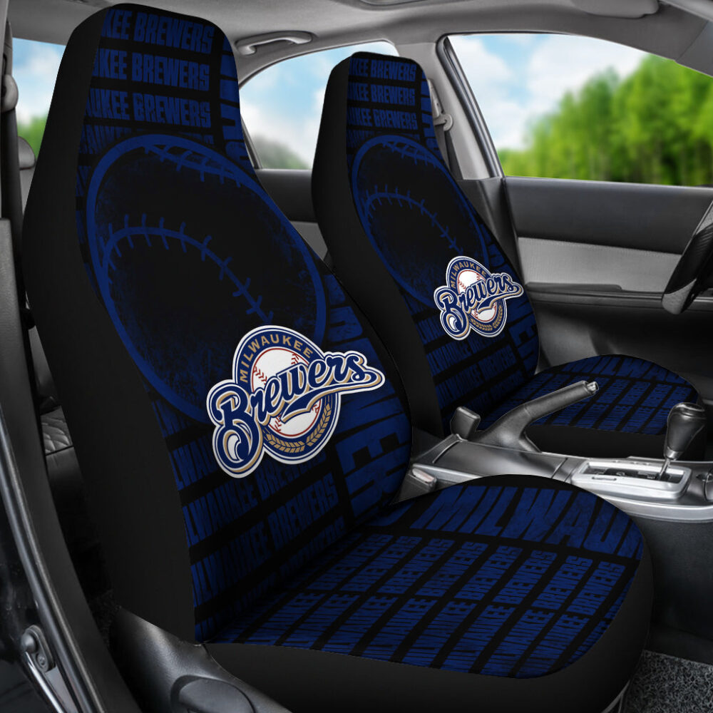 MLB Milwaukee Brewers Car Seat Covers Auto Pride Essential