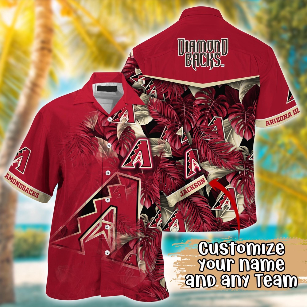 Customized MLB Arizona Diamondbacks Hawaiian Shirt Radiant Rhythms For Fans