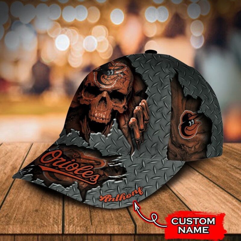 Customized MLB Baltimore Orioles Baseball Cap Skull For Fans