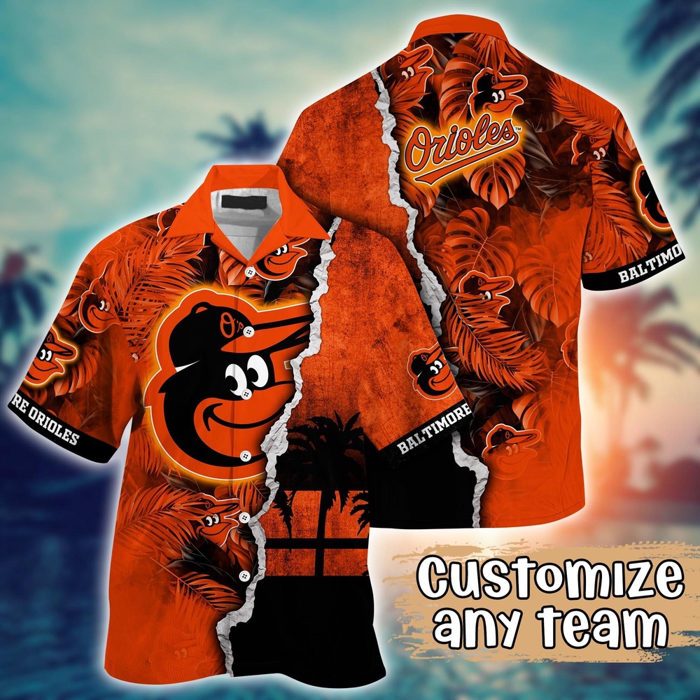 Customized MLB Baltimore Orioles Hawaiian Shirt Champion Chic Couture For Fans