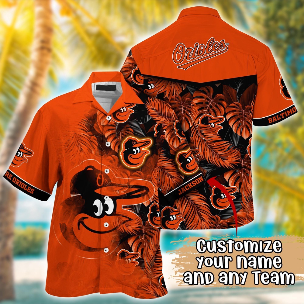 Customized MLB Baltimore Orioles Hawaiian Shirt Radiant Rhythms For Fans