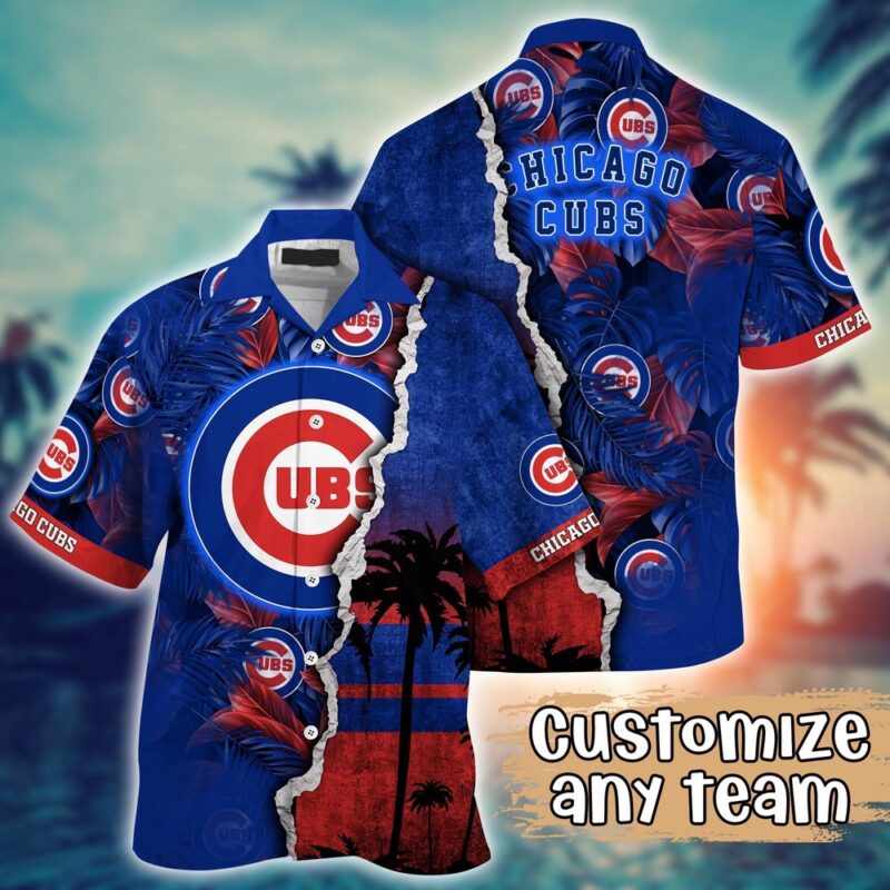 Customized MLB Chicago Cubs Hawaiian Shirt Champion Chic Couture For Fans