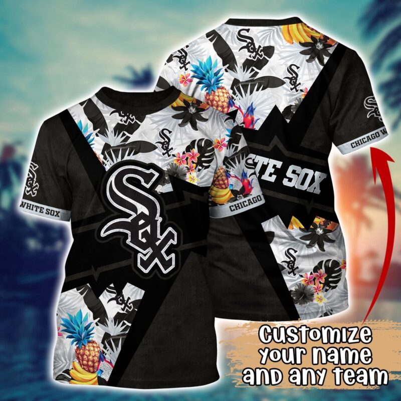 Customized MLB Chicago White Sox 3D T-Shirt Aloha Vibes For Sports Enthusiasts