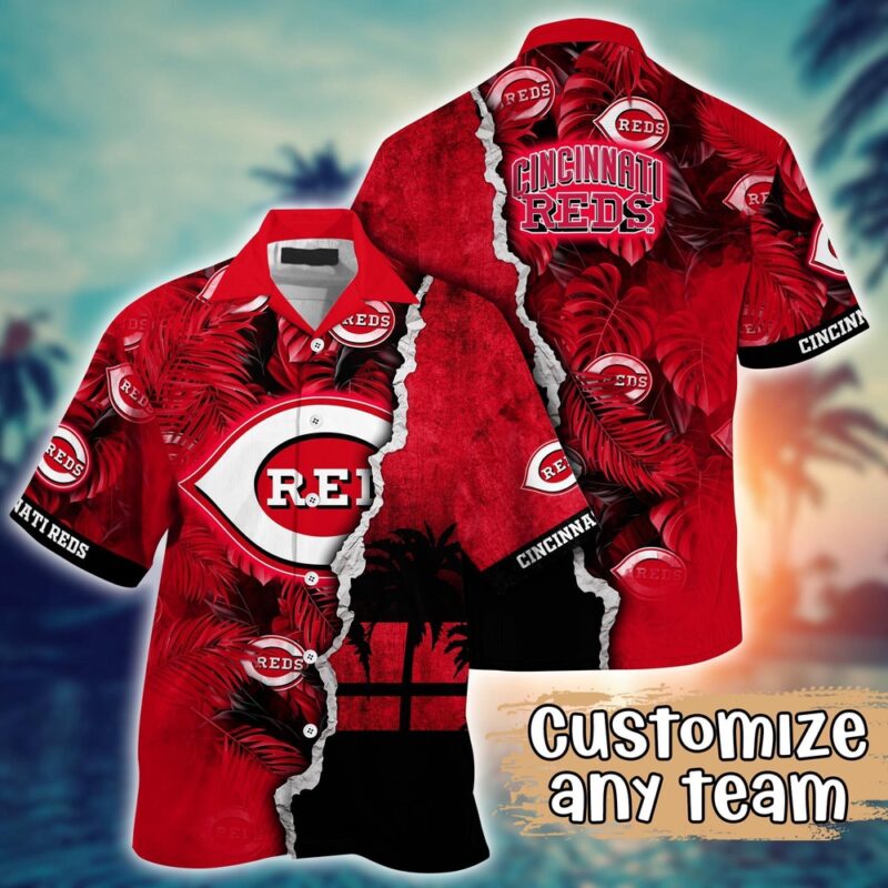 Customized MLB Cincinnati Reds Hawaiian Shirt Champion Chic Couture For Fans