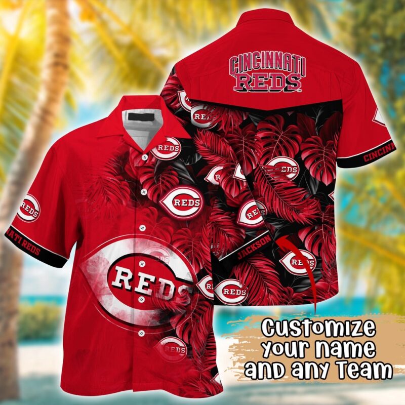 Customized MLB Cincinnati Reds Hawaiian Shirt Radiant Rhythms For Fans
