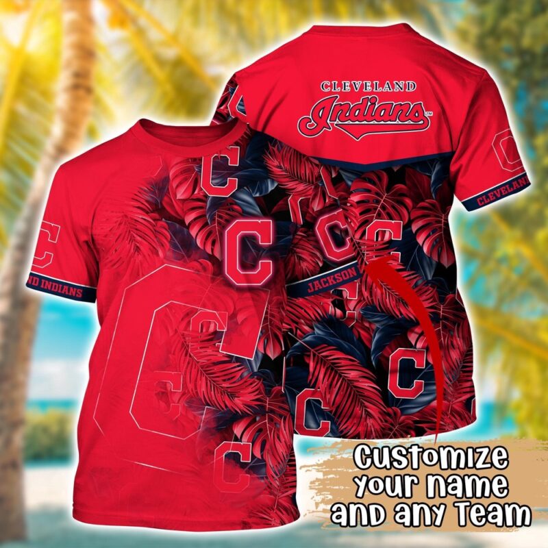 Customized MLB Cleveland Indians 3D T-Shirt Summer Symphony For Sports Enthusiasts