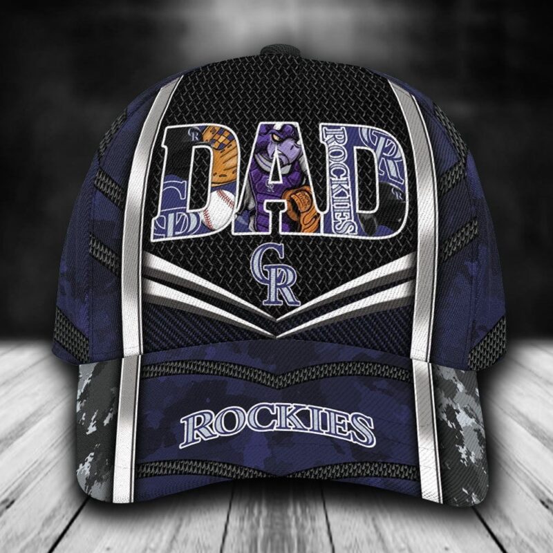 Customized MLB Colorado Rockies Baseball Cap Classic Style For Dad