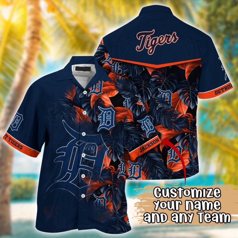 Customized MLB Detroit Tigers Hawaiian Shirt Radiant Rhythms For Fans