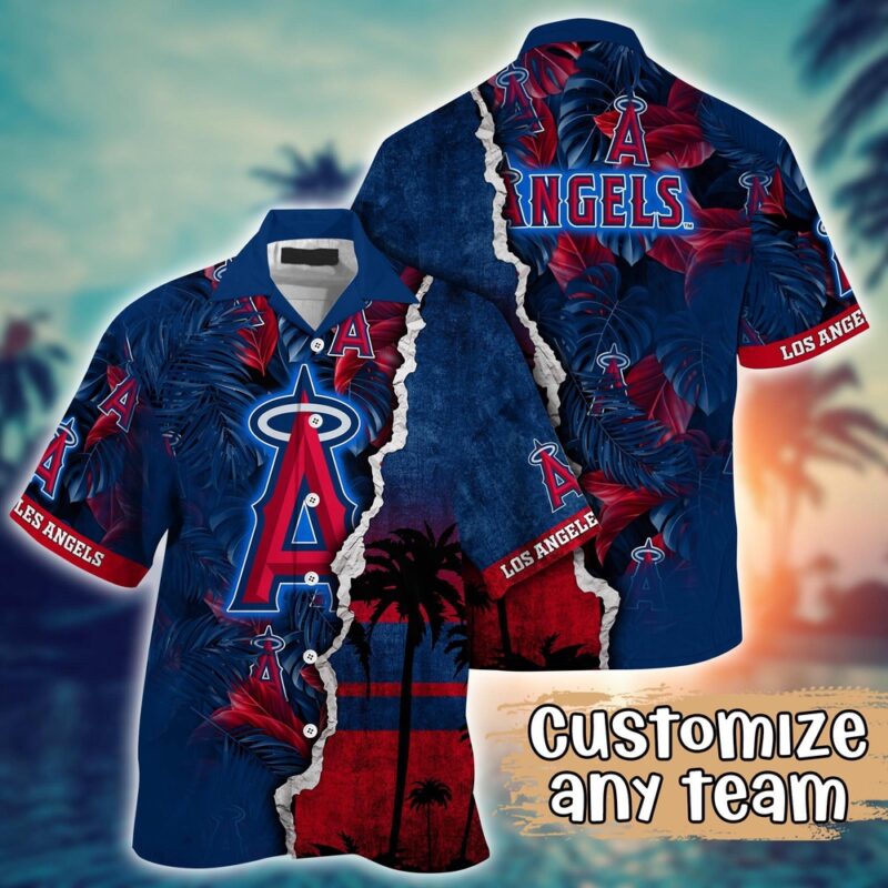 Customized MLB Los Angeles Angels Hawaiian Shirt Champion Chic Couture For Fans