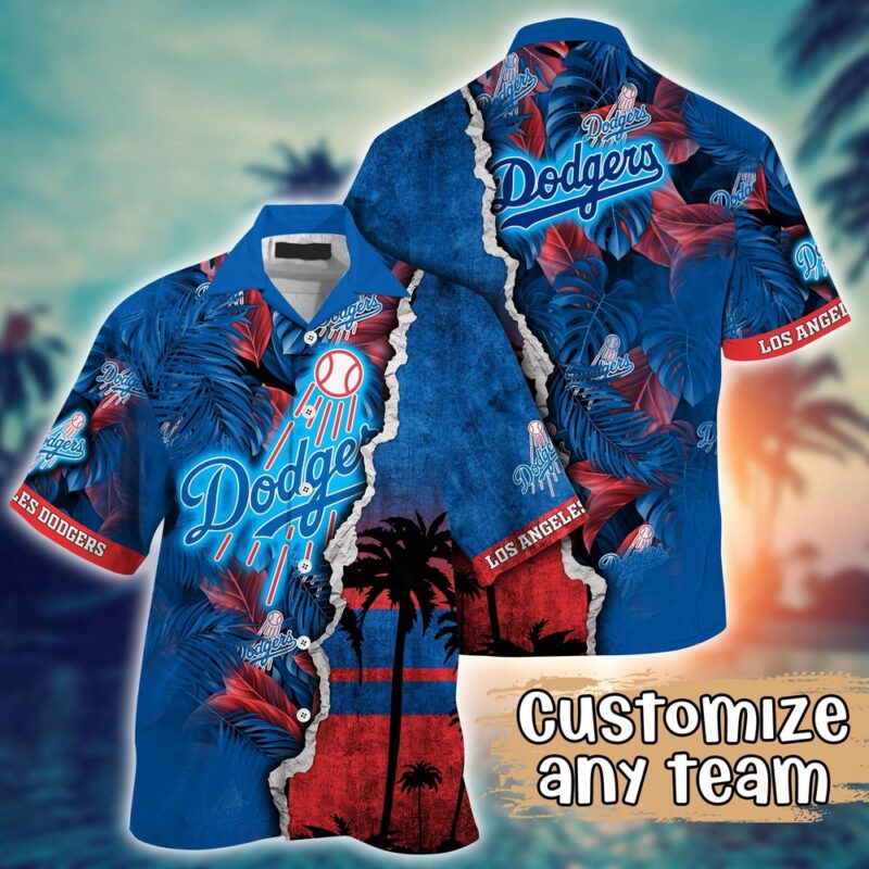 Customized MLB Los Angeles Dodgers Hawaiian Shirt Champion Chic Couture For Fans