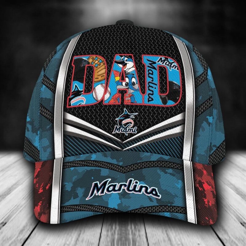 Customized MLB Miami Marlins Baseball Cap Classic Style For Dad