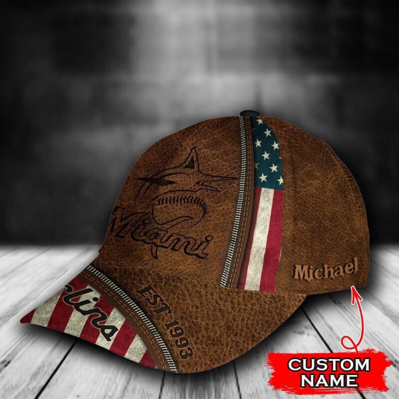 Customized MLB Miami Marlins Baseball Cap Luxury For Fans