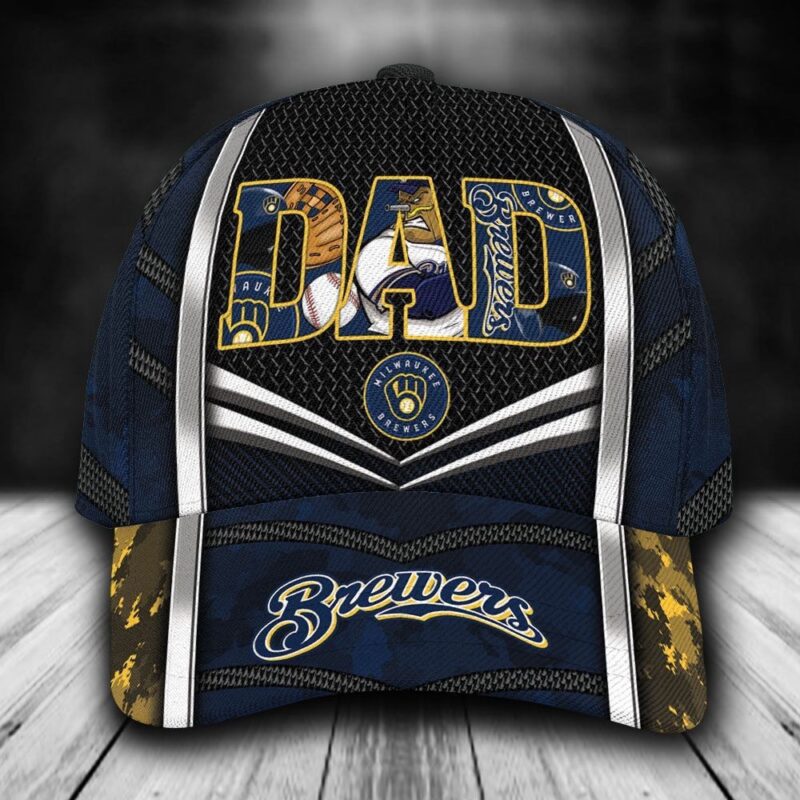 Customized MLB Milwaukee Brewers Baseball Cap Classic Style For Dad