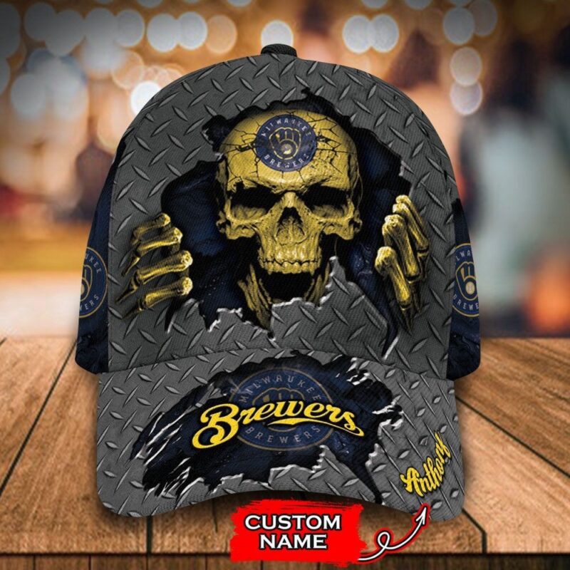Customized MLB Milwaukee Brewers Baseball Cap Skull For Fans