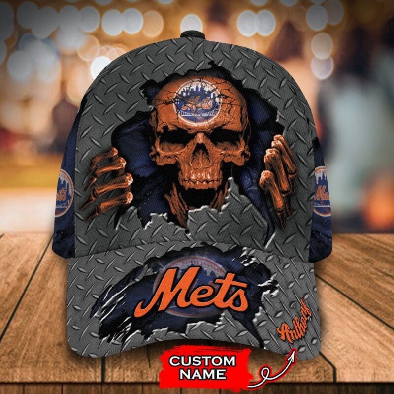 Customized MLB New York Mets Baseball Cap Skull For Fans
