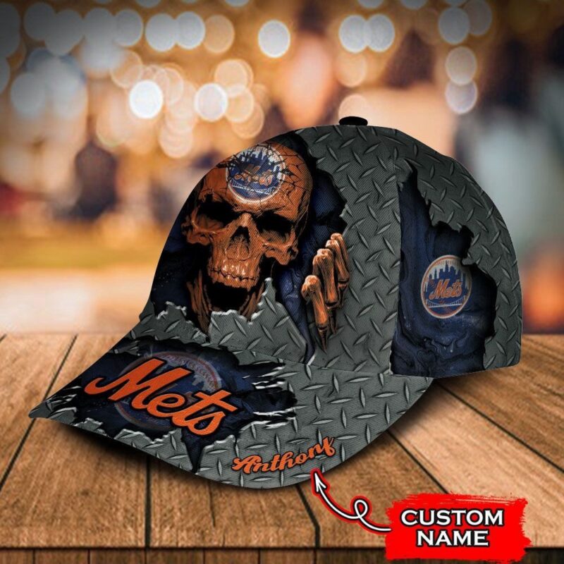 Customized MLB New York Mets Baseball Cap Skull For Fans