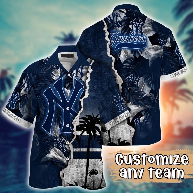 Customized MLB New York Yankees Hawaiian Shirt Champion Chic Couture For Fans