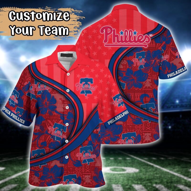 Customized MLB Philadelphia Phillies Hawaiian Shirt Harmony Hues For Fans