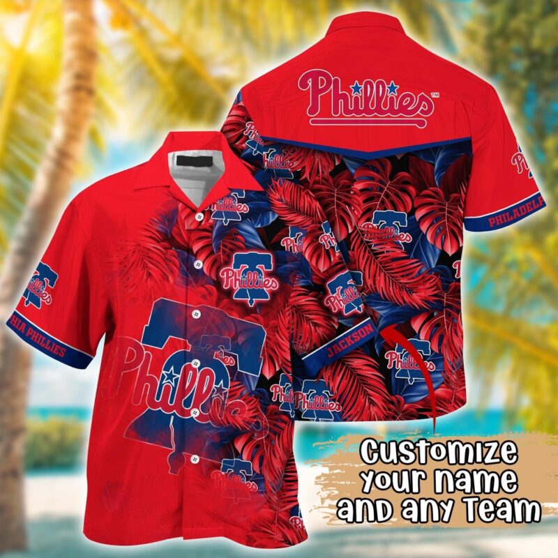Customized MLB Philadelphia Phillies Hawaiian Shirt Radiant Rhythms For Fans