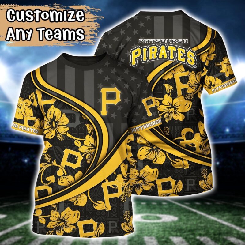 Customized MLB Pittsburgh Pirates 3D T-Shirt Aloha Grand Slam For Sports Enthusiasts