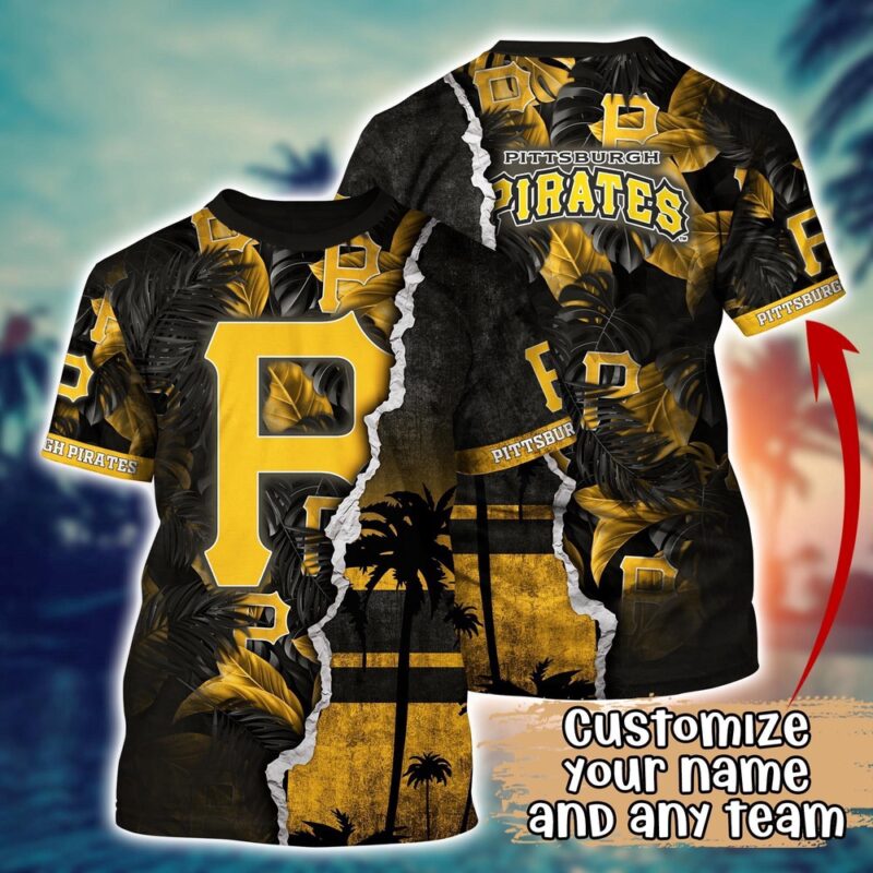 Customized MLB Pittsburgh Pirates 3D T-Shirt Tropic MLB Style For Sports Enthusiasts
