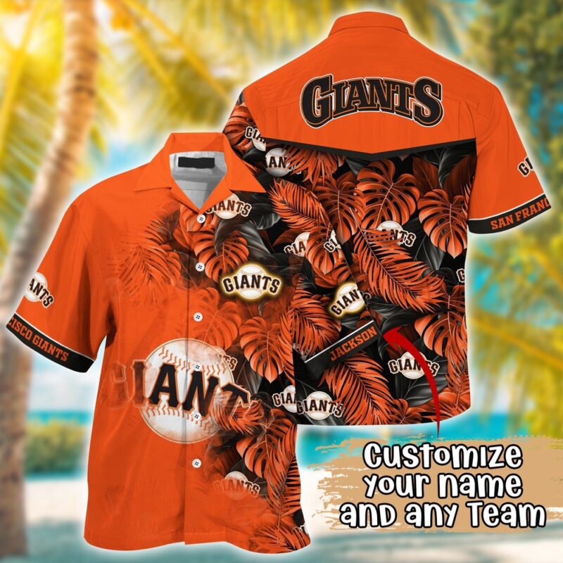 Customized MLB San Francisco Giants Hawaiian Shirt Radiant Rhythms For Fans