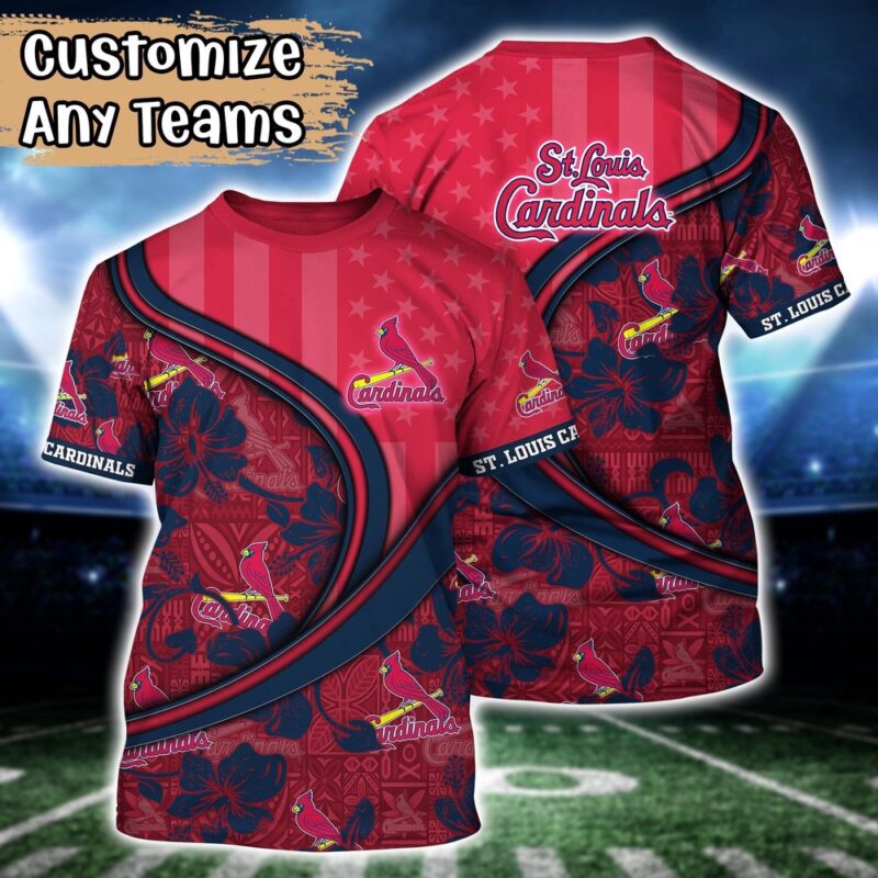 Customized MLB St. Louis Cardinals 3D T-Shirt Aloha Grand Slam For Sports Enthusiasts