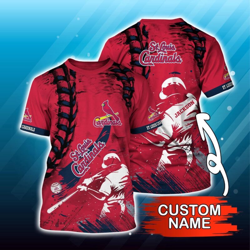 Customized MLB St. Louis Cardinals 3D T-Shirt Sunset Slam Chic For Sports Enthusiasts