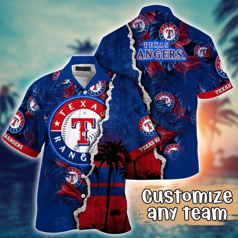 Customized MLB Texas Rangers Hawaiian Shirt Champion Chic Couture For Fans