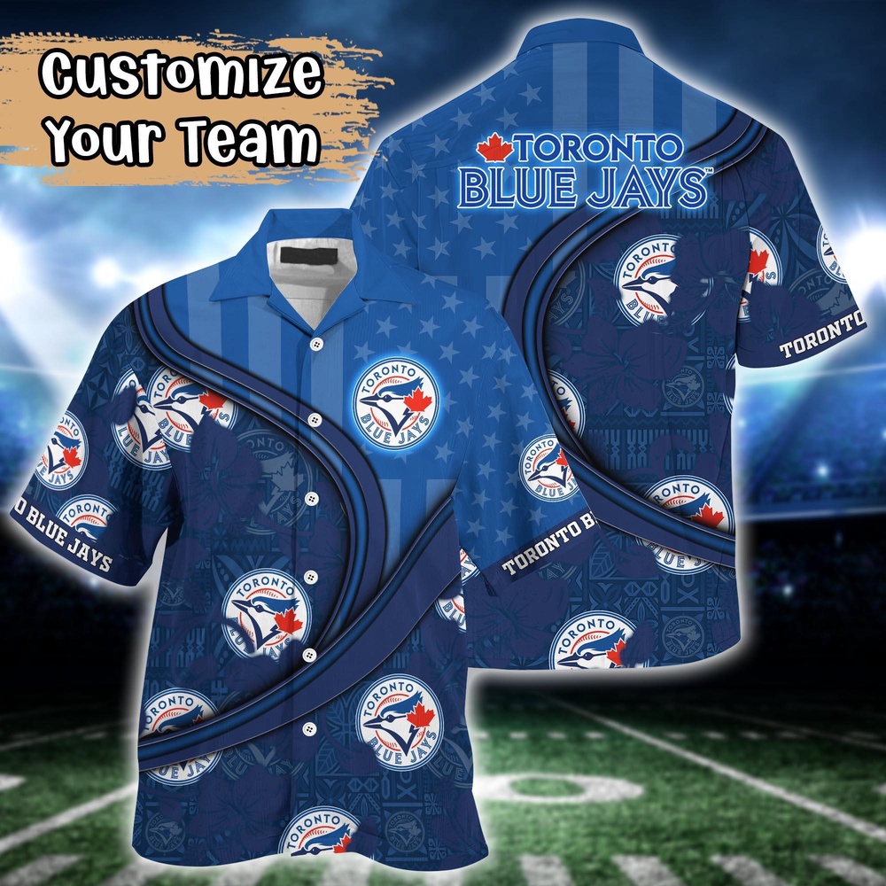 Customized MLB Toronto Blue Jays Hawaiian Shirt Harmony Hues For Fans