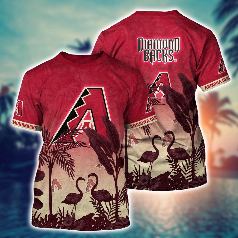 MLB Arizona Diamondbacks 3D T-Shirt Paradise Bloom For Sports Enthusiasts