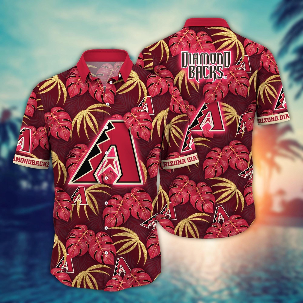 MLB Arizona Diamondbacks Hawaiian Shirt Floral Symphony Gift For Fans