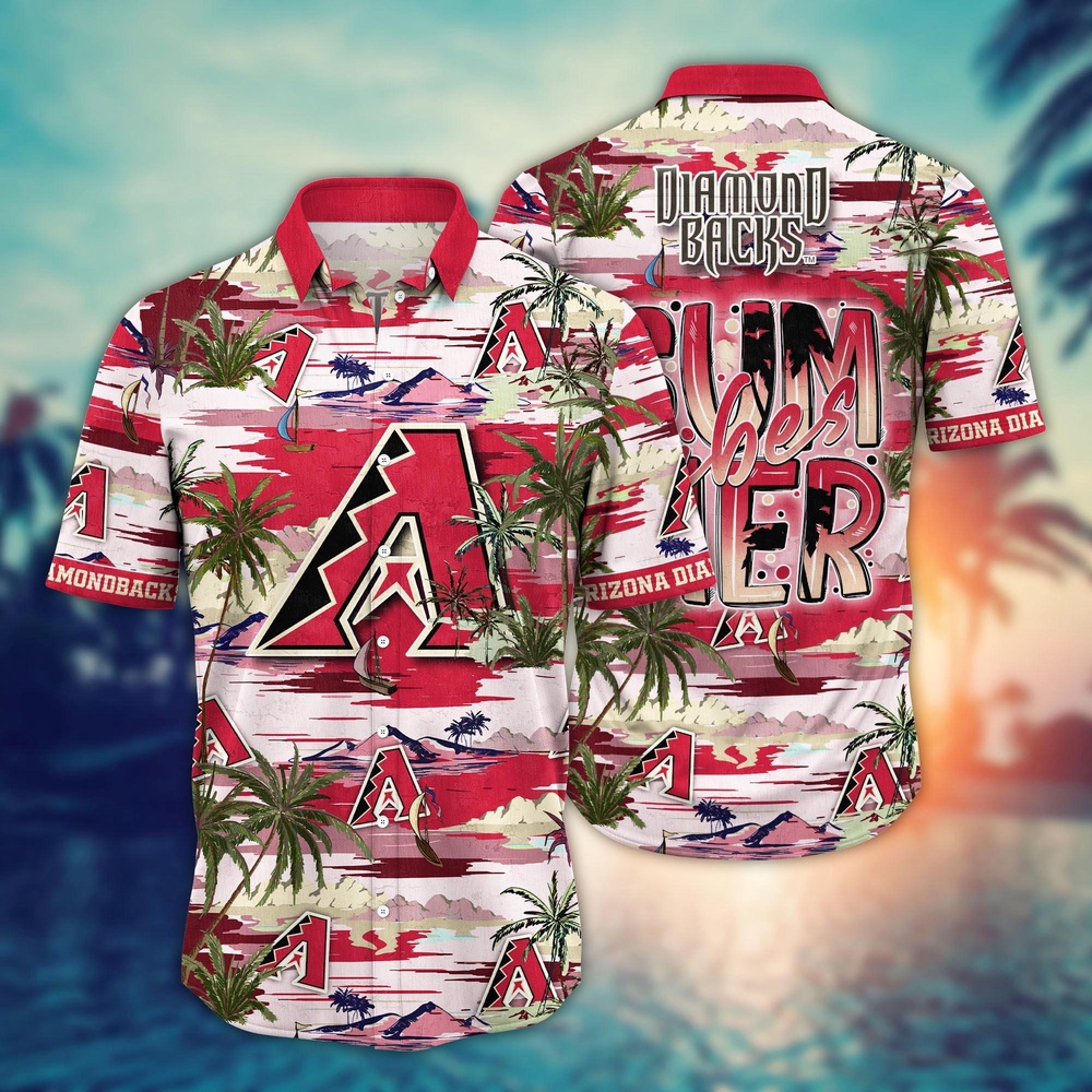 MLB Arizona Diamondbacks Hawaiian Shirt Flower Grand Slam in Hawaiianan Flair For Fans